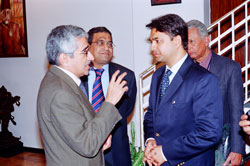 Gaurang Jalan with previous Indian Ambassador, A Gopinathan in Cairo.
