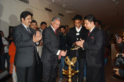 Gaurang Jalan with Egyptian Ambassador to India, Dr. Md. Higazy and actor Irrfan Khan.