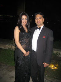 Gaurang Jalan with Celina Jaitley at CIFF 2010.