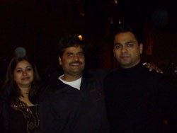 Rekha & Vishal Bhardwaj with Gaurang Jalan in Cairo.