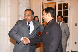 Gaurang Jalan with present Indian Ambassador, Swaminathan.